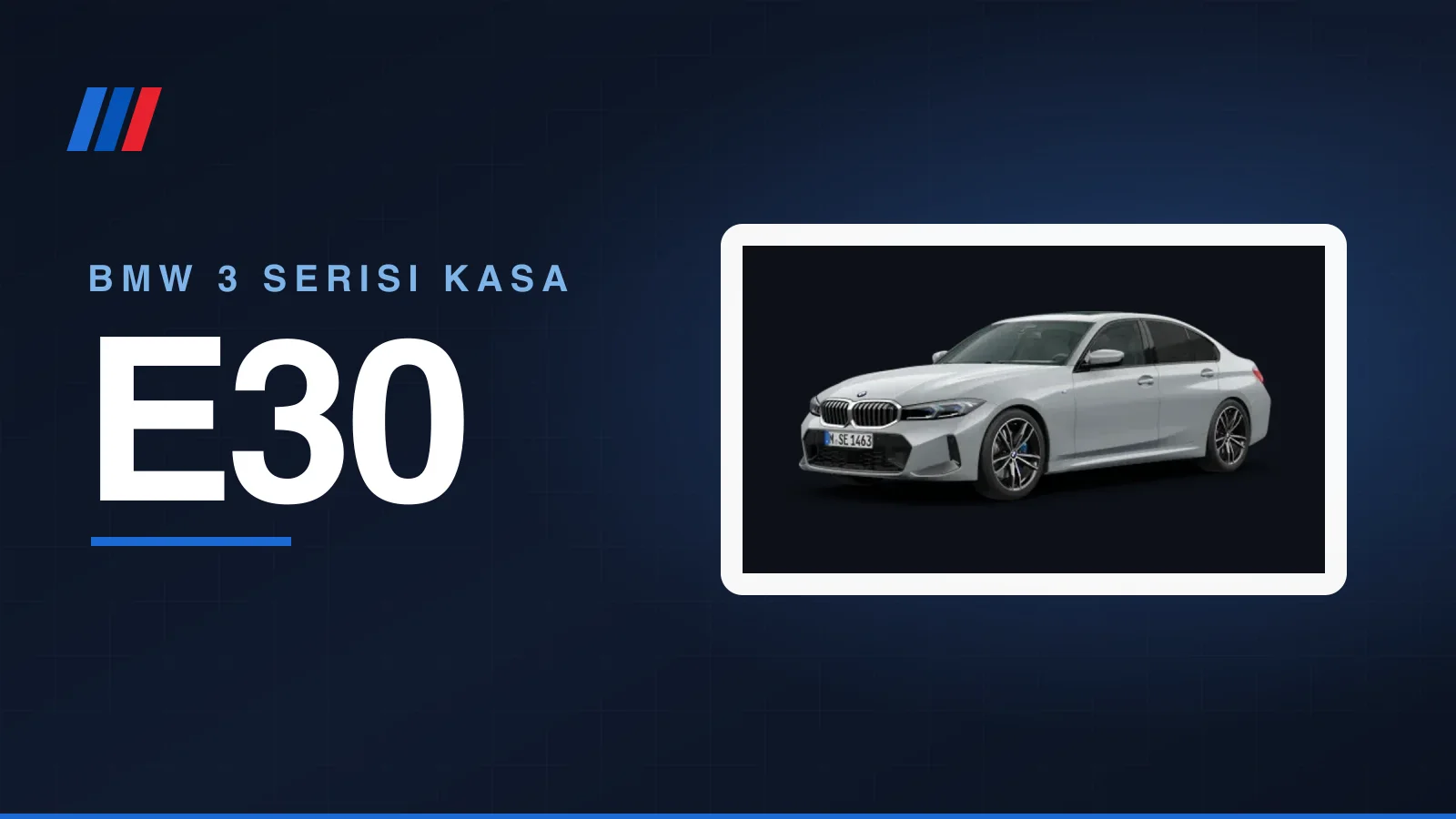 BMW E30 için alt takım conta ve askı rotu parçaları