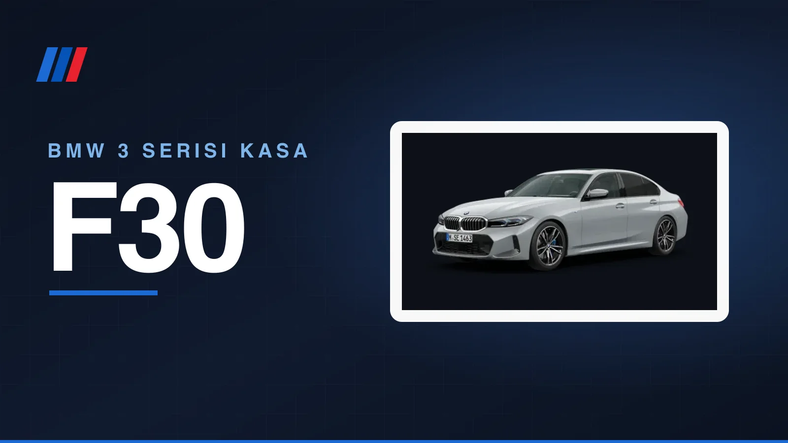 BMW F30 3 Serisi kasa görseli
