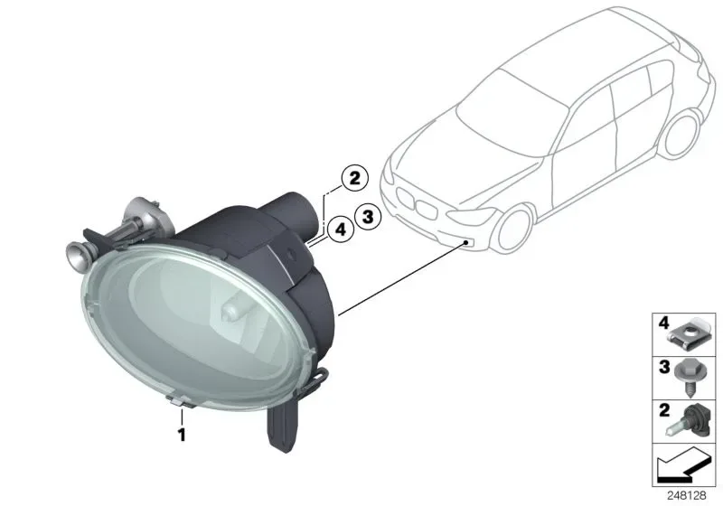 DEPO sis farı BMW E90 LCI sağ