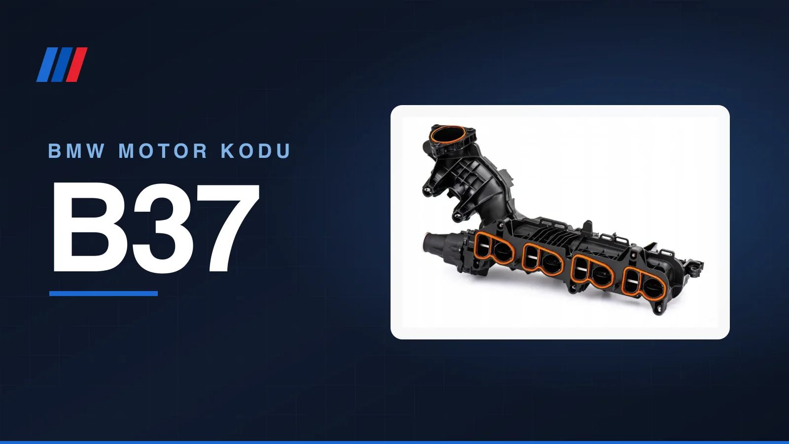 BMW B37 üç silindirli dizel motor parçaları